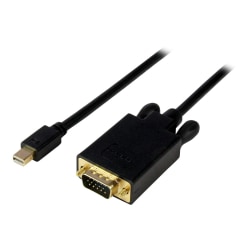 StarTech.com 6' Mini DisplayPort To VGA Adapter Converter Cable, Black
