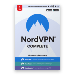 NORDVPN Complete, 1-Year Subscription, PC/Mac, Product Key