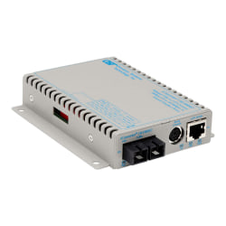 Omnitron iConverter 10/100M2 - Fiber media converter - 100Mb LAN - 10Base-T, 100Base-FX, 100Base-TX - RJ-45 / SC single-mode - up to 37.3 miles - 1310 nm