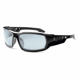 Ergodyne Skullerz® Safety Glasses, Odin, Anti-Fog, Black Frame, Indoor/Outdoor Lens