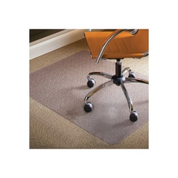 ES Robbins Natural Origins Hard Floor Chairmat, Standard Lip, 53" x 45", Clear