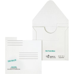 Quality Park 5 1/4" Economy Disk Mailers - Disc/Diskette - 6" Width x 5 7/8" Length - Paperboard - 10 / Pack - White