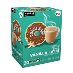 The Original Donut Shop® Single-Serve K-Cup®, 1-Step Vanilla Latte, Carton of 20