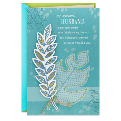 Hallmark Father's Day Card for Husband (I'm Thankful to Walk Hand in Hand With You)