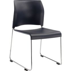 National Public Seating 8800 Cafetorium Chair, Navy/Chrome