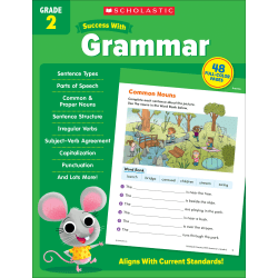 Scholastic Success With Grammar Workbook, Grade 2