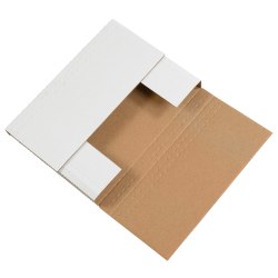 Partners Brand Easy Fold Mailers, 7 1/2" x 5 1/2" x 2", White, Pack Of 50