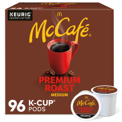 McCafe Single-Serve Pods, Premium Roast, Classic, Box Of 24 Pods, Case Of 4 Boxes