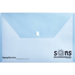 SONS System Envelopes, 11" x 11", Velcro Closure, Blue