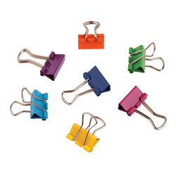 Office Depot® Brand Fashion Binder Clips, 1/2", Assorted Colors, Pack Of 60