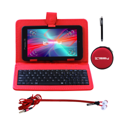 Linsay F7 Wi-Fi Tablet Kit, 7" Screen, 2GB Memory 32GB Android 12, Red