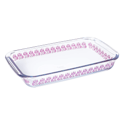 Spice By Tia Mowry Spicy Cloves Glass Rectangular Baker, 2.3 Qt