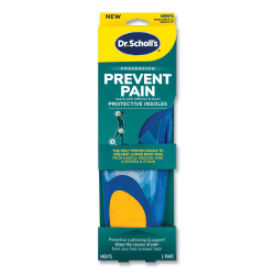 Dr. Scholl's® Prevent Pain Protective Insoles for Men, Men's Size 8 to 14, Blue