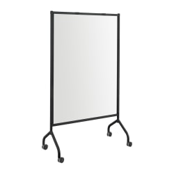 Safco® Impromptu® Full Magnetic Dry-Erase Whiteboard Screen, 42" x 72", Steel Frame With Black Finish
