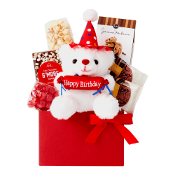 Hickory Farms - Birthday Bear Gift - 7 items