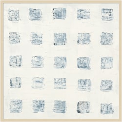 Amanti Art Squares On White by Wild Apple Portfolio Wood Framed Wall Art Print, 41"W x 41"H, Natural