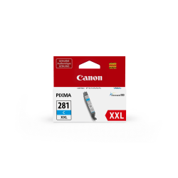 Canon® CLI-281 ChromaLife 100+ Cyan Extra-High-Yield Ink Tank, CLI-281 XXL