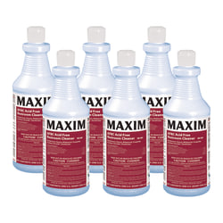 Maxim® AFBC Acid-Free Restroom Cleaner, Safe-to-Ship, Fresh Scent, 32 oz Bottle, 6/Carton