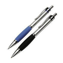 SKILCRAFT® Metalgrip Ballpoint Pens, Fine Point, Black, Pack Of 12 Pens (AbilityOne)