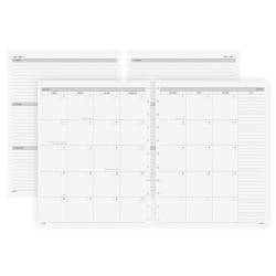 2024-2025 TUL® Discbound Academic Weekly/Monthly Refill Planner Pages, Letter Size, July To June