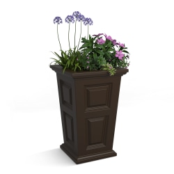 Mayne Wyndham Planter, 24"H, Espresso