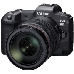 Canon EOS R5 45 Megapixel Mirrorless Camera with Lens - 0.94" - 4.13" - Autofocus - 3" Touchscreen LCD - 4.3x Optical Zoom - Sensor-shift (IS) - 8192 x 5464 Image - 8192 x 4320 Video - HD Movie Mode - Wireless LAN