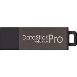 Centon DataStick Pro USB 2.0 Flash Drive, 32GB, Gray