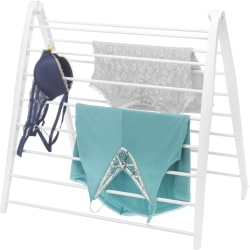 Whitmor Drying Rack - White - Resin, Metal - 1 Each