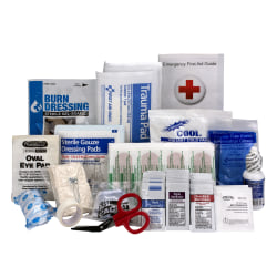 First Aid Only 25-Person First Aid Kit Refill, 6"H x 8"W x 4"D, Kit Of 94 Pieces