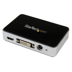 StarTech.com USB 3.0 Video Capture Device - HDMI / DVI / VGA / Component HD Video Recorder - 1080p 60fps - Capture High-Definition HDMI, DVI, VGA, or Component video to your PC - Capable of capturing lossless raw video making it compatible with Microsoft