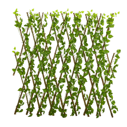 Nearly Natural Pothos 47"H Plastic Plant With UV Resistant & Waterproof Expandable Fence, 47"H x 49-1/2"W x 2"D, Green