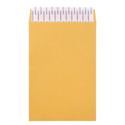 JAM Paper® Envelopes, 6" x 9", Peel & Seal Closure, Brown Kraft, Pack Of 500 Envelopes