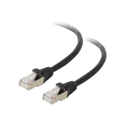 C2G 10ft Cat5e Snagless Shielded (STP) Ethernet Network Patch Cable - Black - Patch cable - RJ-45 (M) to RJ-45 (M) - 10 ft - STP - CAT 5e - molded, stranded - black