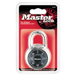 Master Lock® Combination Padlock, Black, Pack Of 2