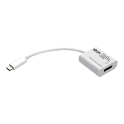 Tripp Lite USB C to DisplayPort Video Adapter Converter 4Kx2K M/F, USB-C to DP, USB Type-C to DP, USB Type C to DP 6in - External video adapter - USB-C 3.1 - DisplayPort - white