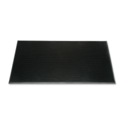 SKILCRAFT® 49% Recycled Heavy-Duty Scraper Mat, 32" x 24", Black (AbilityOne 7220-01-582-6247)