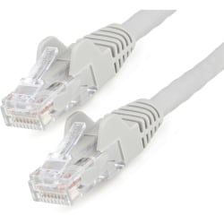 StarTech.com 25ft (7.6m) CAT6 Ethernet Cable, LSZH (Low Smoke Zero Halogen) 10 GbE Snagless 100W PoE UTP RJ45 Gray Network Patch Cord, ETL