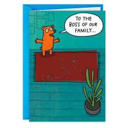 Hallmark Shoebox Funny Father's Day Card for Dad (The Boss of Our Family)