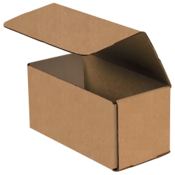 Partners Brand Corrugated Mailers, 14" x 4" x 4", Kraft, Pack Of 50