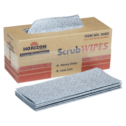 SKILCRAFT® ScrubWipes Heavy Duty 1-Ply Paper Towel Wipers, Blue, Pack Of 300 Sheets (AbilityOne 7920-01-233-0483)