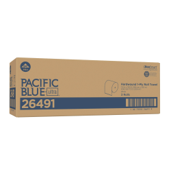 Pacific Blue Ultra™ by GP PRO High Capacity 1-Ply Paper Towels, 1150' Per Roll, Pack Of 3 Rolls