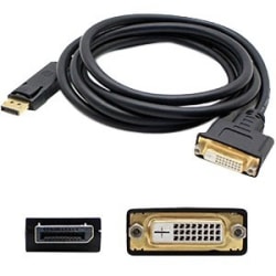 AddOn DisplayPort 1.2 Male to DVI-D Dual Link (24+1 pin) Female Black Adapter Which Requires DP++ - DISPORT2DVID