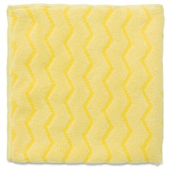 Rubbermaid® HYGEN Microfiber Bathroom Cloth, 16" x 16", Yellow