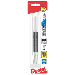EnerGel™ Pen Refills, Medium Point, 0.7 mm, Black Ink, Pack Of 2
