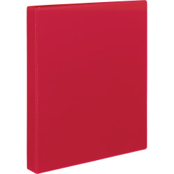 Avery® Durable 3-Ring Binder With EZ-Turn™ Rings, 1" D-Rings, 45% Recycled, Red
