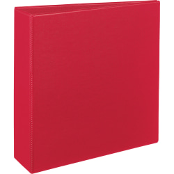 Avery® Durable 3-Ring Binder With EZ-Turn™ Rings, 3" D-Rings, 45% Recycled, Red
