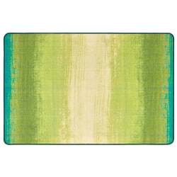 Carpets for Kids® Pixel Perfect Collection™ Green Acres Stripes Activity Rug, 4' x 6', Green