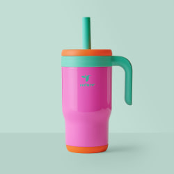 Base Brands Chiller Travel Mug, 14 Oz, Pink