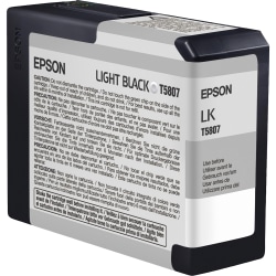 Epson® T5807 UltraChrome™ K3 Light Black Ink Cartridge, T580700