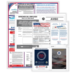 ComplyRight™ Federal Contractor (Construction), Federal And State Labor Law Poster Set, Spanish